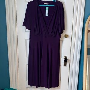 Gilli Deep Purple Midi Dress